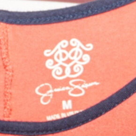 Jessica Simpson 'Melissa' Orange Quarter Sleeve Midi Dress, Medium - Picture 5 of 5